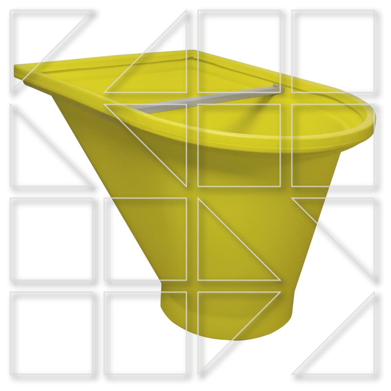 STACKABLE HOPPER WITH METAL BAR STACKABLE HOPPER WITH METAL BAR